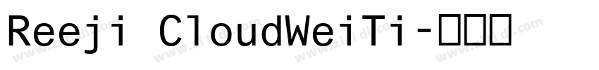 Reeji CloudWeiTi字体转换